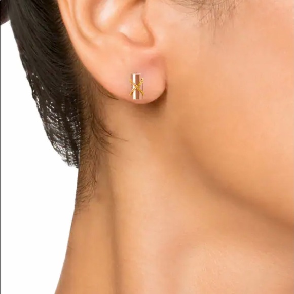 14kt Rose gold earrings - Picture 4 of 4